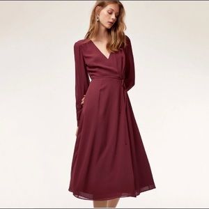 Wilfred Lina Wrap Midi Dress Size Large